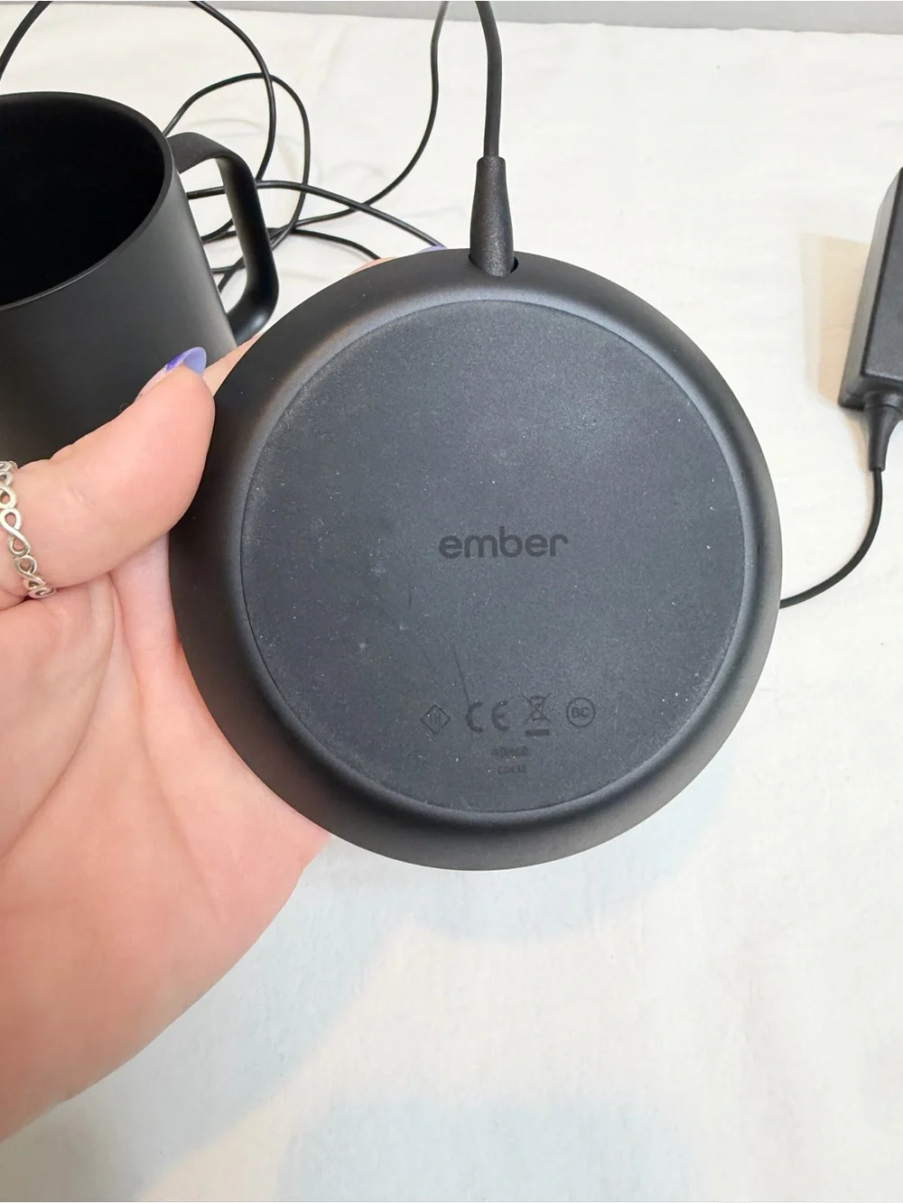 Emberll Bluetooth smart mug in black